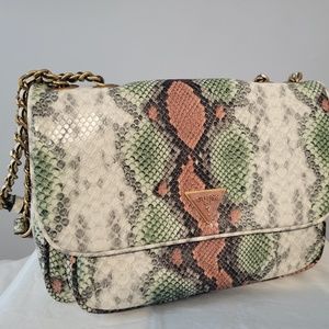 New Guess Becci Convertible Crossbody Flap, Sage Multi